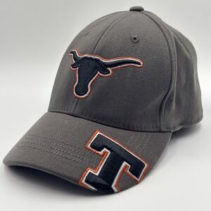 Texas Longhorns Hat Cap Stretch Fitted Size Large Mens NCAA Top Of The World